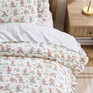 Disney Home X Sanderson Mickey and Minnie Mouse Garden Organic Duvet Cover/Queen